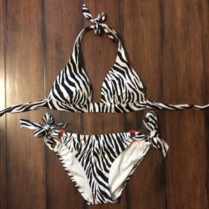 Victoria Secret Zebra bikini size S